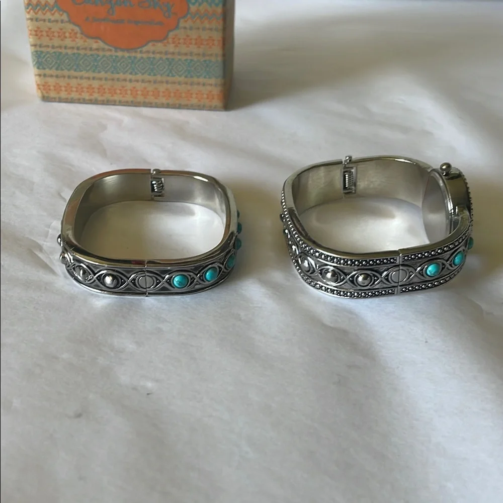 Stylish‎ Silver Watch and Bangle Set
